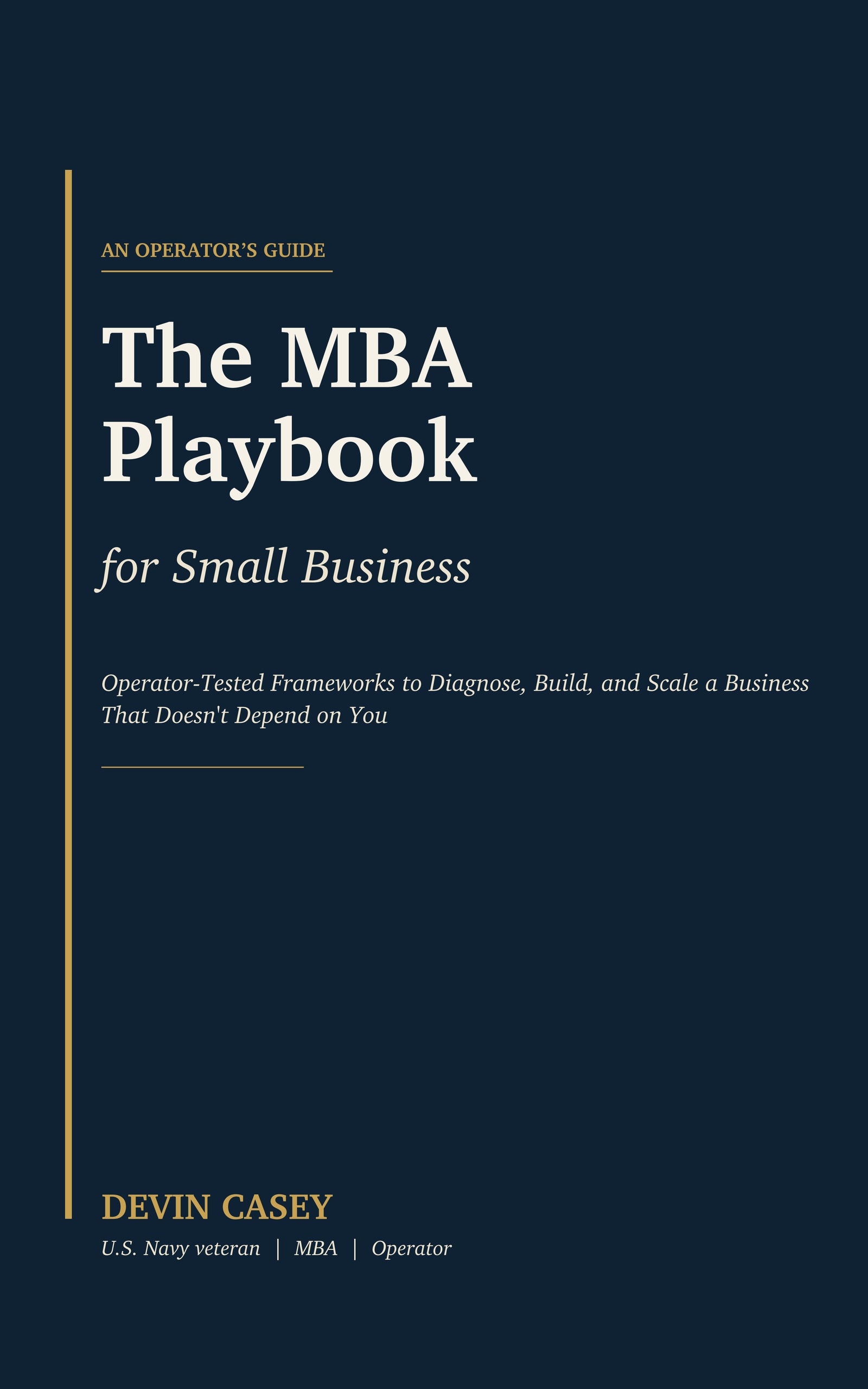 The MBA Playbook for Small Business